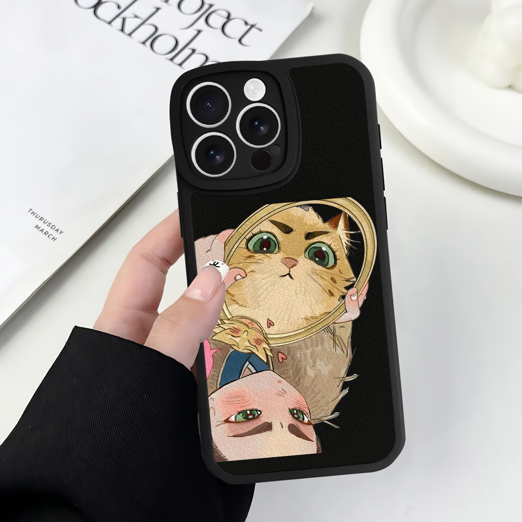 （画像用） Ne Zha 2 ナタ 魔童の大暴れ 【iPhone 16シリーズ対応】シリコンスマホケース（レザー調） 材質：シリコン